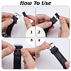 18Pcs 18 Styles Silicone Replacement Watch Band Strap Loops FIND-DR0001-82-3