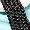 Natural Garnet Gemstone Beads Strands G-R263-9mm-5