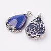 Valentine Gifts Idea for Guys Natural Lapis Lazuli Pendants G-Q689-01-2