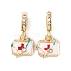 Rack Plating Alloy Crystal Rhinestone European Dangle Charms FIND-C055-24G-1