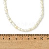 Adjustable Natural Cultured Freshwater Pearl Rice Beaded Necklaces for Women NJEW-JN06341-4