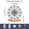Porcelain Cup Mats AJEW-WH0133-010-2