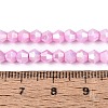 Anti-Tarnish Electroplate Bicone Glass Beads Strands EGLA-T021-4mm-16-12-4