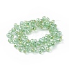 Transparent Electroplate Glass Beads Strands EGLA-F152B-AB01-2