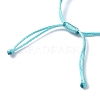 Shell Shape Alloy Enamel Pendant Bracelets with ABS Plastic Imitation Pearl BJEW-JB09882-02-4