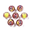Transparent Acrylic Enamel Beads TACR-G040-01M-3