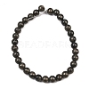 Natural Pyrite Beads Strands G-P303-01-6mm-8-5