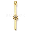Brass with Cubic Zirconia Pendants KK-K341-31G-2