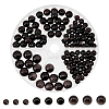 128Pcs 3 Size Natural Silver Obsidian Beads G-CA0001-36-1