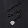Adjustable Natural Quartz Crystal Sailor's Knot Pendant Necklace with Nylon Cord for Women NJEW-L171-02F-3
