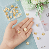SUPERFINDINGS 30Pcs Smooth Surface Alloy Stud Earring Findings FIND-FH0005-76-3