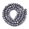 Electroplate Glass Beads Strands EGLA-A044-P6mm-B10-3