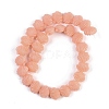 Synthetic Coral Dyed Carved Beads Strands CORA-K009-05A-04-2