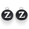 Platinum Plated Alloy Charms LS-ENAM-S118-02Z-P-1