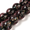 Handmade Dichroic Foil Glass Beads Strands DICH-U001-06E-1