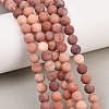 Natural Pink Aventurine Beads Strands LS-G-G716-01-6mm-2