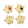 Alloy with Enamel Pendants FIND-G062-22G-1