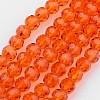 Transparent Glass Bead Strands X-GLAA-G013-8mm-70-1