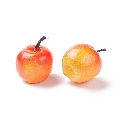 Mini Foam Imitation Apples DJEW-XCP0001-05C-1