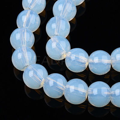 Transparent Glass Beads Strands GLAA-T032-T6mm-14-1