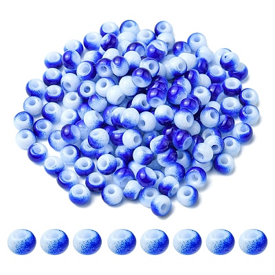 6/0 Opaque Glass Seed Beads SEED-YW0002-13O-1