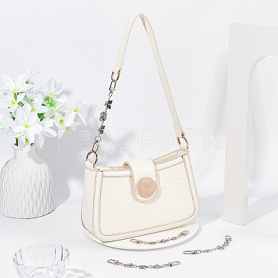 Alloy Enamel & Resin & Rhinestone Link Purse Strap Extenders FIND-AB00037-01-1