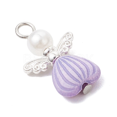 ABS Plastic Imitation Pearl Beads Pendants PALLOY-JF04125-1