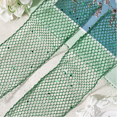 9M Sparkle Polyester Mesh Ribbon with Paillettes OCOR-WH20012-15H-1