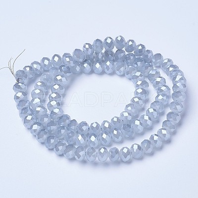 Electroplate Glass Beads Strands EGLA-A034-J6mm-A-1