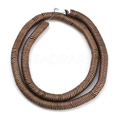 Electroplated Synthetic Non-magnetic Hematite Beads Strands G-H020-M01-22-1