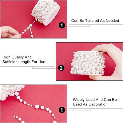 Handmade ABS Pearl Beaded Chains CHC-CA0001-10-1