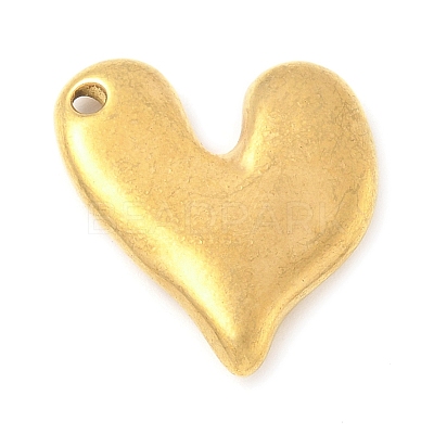 304 Stainless Steel Heart Pendants STAS-R162-01G-03-1