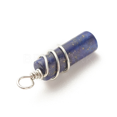 Natural Mixed Stone Pendants PALLOY-JF01570-1