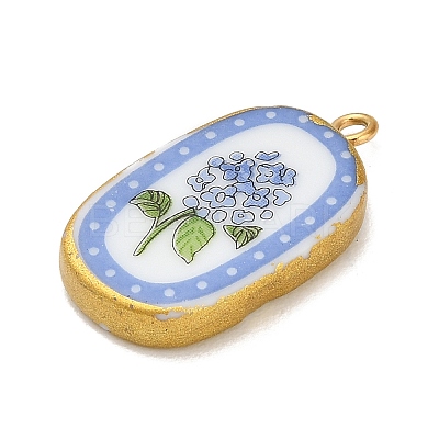 Printed Porcelain Pendants STAS-C183-03B-04-1