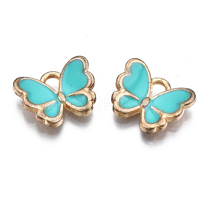 Alloy Enamel Charms X-ENAM-S121-070G-1