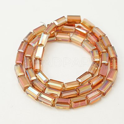Electroplate Glass Beads EGLA-J023-8x4mm-WLS01-1