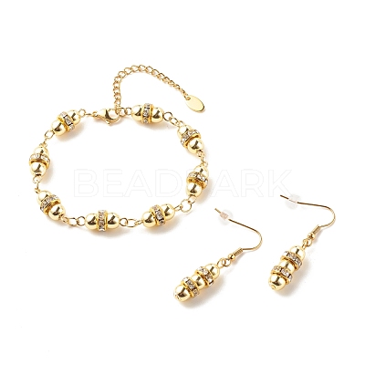 Synthetic Hematite Beaded Jewelry Set SJEW-JS01228-1