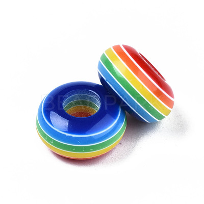 Resin Large Hole Beads X1-RESI-YWC0001-03-1