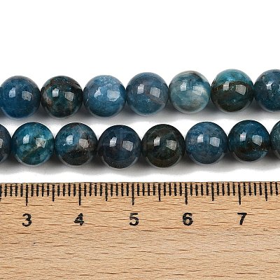 Round Natural Apatite Beads Strands G-K068-02-8mm-1