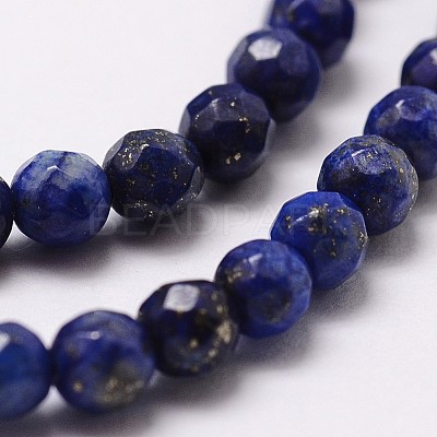 Natural Lapis Lazuli Beads Strands G-D840-38-4mm-1
