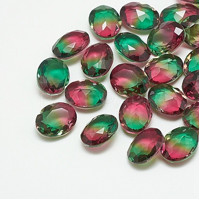 Pointed Back Glass Rhinestone Cabochons RGLA-T080-8x10-001TO-1