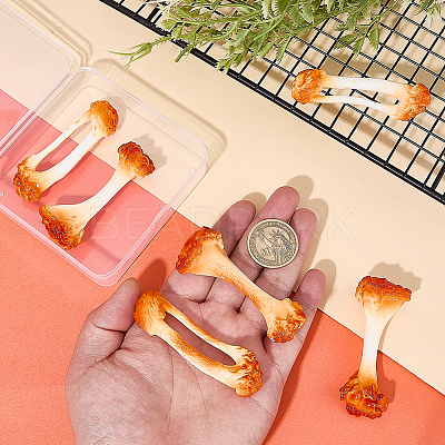 6Pcs 2 Styles PVC Model Food Bone Display Decoration AJEW-SC0004-17-1