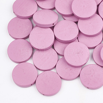 Natural Pear Wood Beads WOOD-T009-2.5cm-09-1