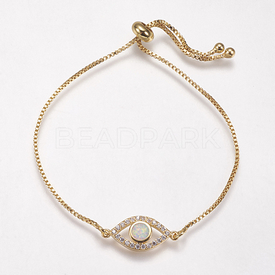 Adjustable Brass Bolo Bracelets BJEW-G593-11G-B-1