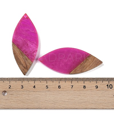 Resin & Wood Big Pendants WOOD-F015-12F-1