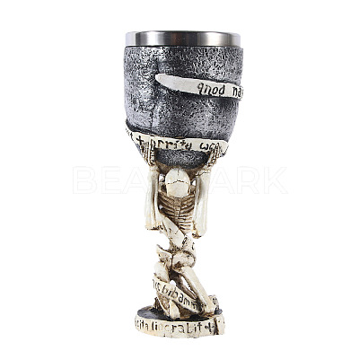 Halloween Stainless Steel 3D Skull Mug PW-WG77748-01-1