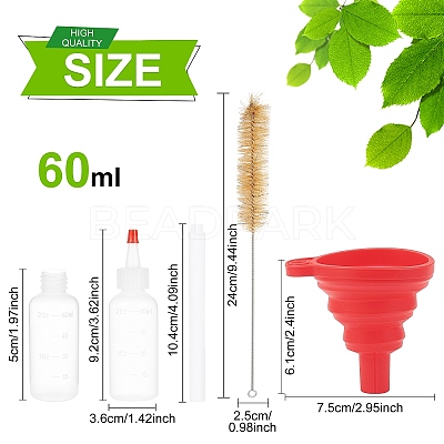 Plastic Graduated Squeeze Bottles AJEW-BC0001-03B-1