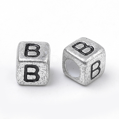 Plated Acrylic Beads PB43C9308-B-1