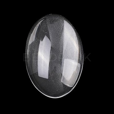 Transparent Oval Glass Cabochons GGLA-R022-30x20-1
