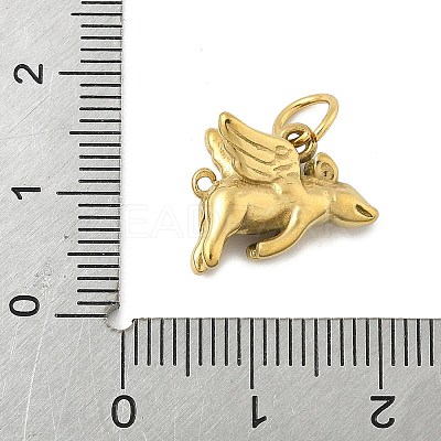 304 Stainless Steel Pendants STAS-P391-01H-G-1